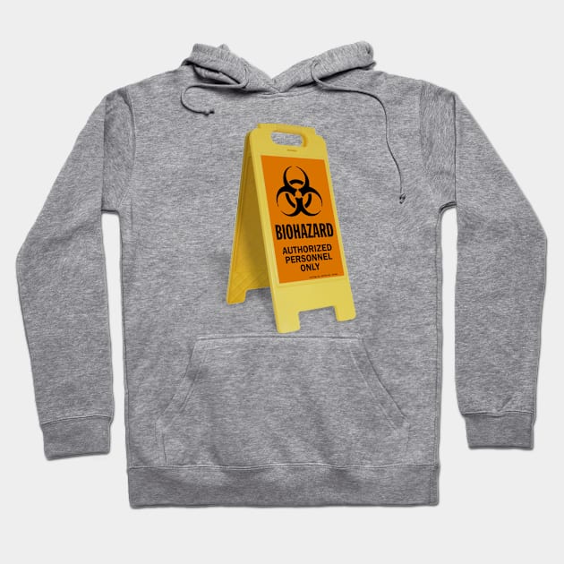 Biohazard Floor Sign Hoodie by DeeDeeCro